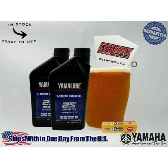 Cyclemax Yamalube Smokeless 2Stroke Premix TuneUp Kit for 1977-1979 Yamaha DT250