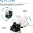 thumbnail image 3 of Cupture Action Bottle Flip Top with Handle - 22oz Double Wall Vacuum-Insulated Stainless Steel Water Bottle (White), 3 of 11