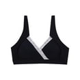 thumbnail image 2 of Nmnitkp Nursing Bras Antibacterial Fabric,Pregnant Women Do Not Sag During Pregnancy Breastfeeding Bra With Breast Pads Postpartum Nursing Bras for Breastfeeding Black,75, 2 of 4