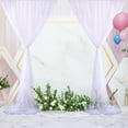 thumbnail image 4 of 1 Panel Fiber Sheer Backdrop Curtain Arch Drapes Wrinkle-Free 5ft x 9.2ft, 4 of 24