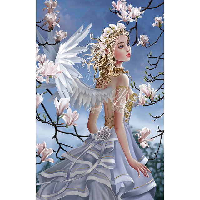 Pintura de diamante (DE9294) Chicas de dibujos animados 5D DIY Artesanía de diamantes de imitación cuadrados (IH940) 45x60cm Hugtrwg Para estrenar