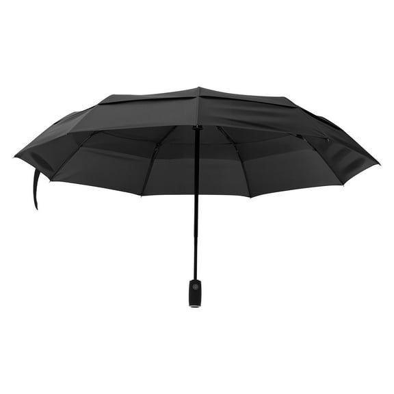 Auto Open Windproof Umbrella - 42" Compact Travel Size, Durable for Heavy Rain & Sun