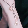 thumbnail image 1 of Collar de cadena de suéter de payaso de cristal para mujer, estilo coreano, con cadena de suéter para ropa, colgante de borla larga, 1 of 6