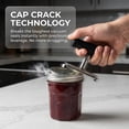thumbnail image 4 of Jar Opener, Cap Crack Opener - Jar Opener for Weak Hands, Adjustable Multifunctional Jar Lid Opener - Easy to Grip and Open for Stuck Jars, Bottles & Lids (Black), 4 of 5