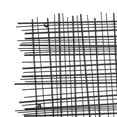 thumbnail image 5 of DecMode Black Metal Overlapping Lines Cross Hatch Geometric Wall Decor, 5 of 13