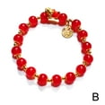 thumbnail image 6 of XINYUAN CQJJTKX Chinese New Year Dragon Bracelets, Feng Shui Bracelet Wealth Lucky Dragon Fu Letter Charm Beaded Bracelets,Chinese Good Luck Adjustable Red Green Agate Beads Bracelets C7C1, 6 of 8