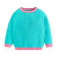 thumbnail image 1 of Gibobby Blusas De Moda Niños pequeños, niñas, bebés, sudaderas, manga larga, deporte, camiseta sólida, camisetas, camisetas para niños(Verde, 4-5 Años), 1 of 5