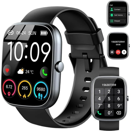 Smart Watch (Answer/Make Call), 2026 HD 1.91" Smartwatch for Men Women, 112+ Sports Modes Fitness Activity Tracker, Calories/Heart Rate/Sleep Monitor, IP68 Waterproof Step Counter Android iOS