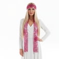 thumbnail image 2 of Unique Bargains 1 Pc Scarf Sequined Cut-Out Neck Scarf Rose Red, 2 of 6