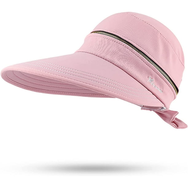 PESAAT Women Sun Visor Hats Summer Sun Hat for Women Ladies Detachable UV  Protection Cap for Outdoor Cycling 