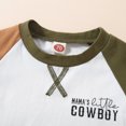 thumbnail image 3 of Okbabeha Toddler Baby Boy Outfit Mamas Little Cowboy Short Sleeve T-Shirt Tops Jogger Pants Shorts Set Summer Clothes, 3 of 7