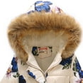 thumbnail image 2 of Veste Matelassée pour Enfants Garçons et Filles Imprimé Mode Dessin Animé Grand Garçon Long Col à Capuche Veste Matelassée, 2 of 5