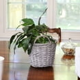 thumbnail image 5 of Sunnydaze 8" x 8" x 8.75" Willow Wicker Indoor Planter Basket Set with Liners 5-Count, 5 of 9