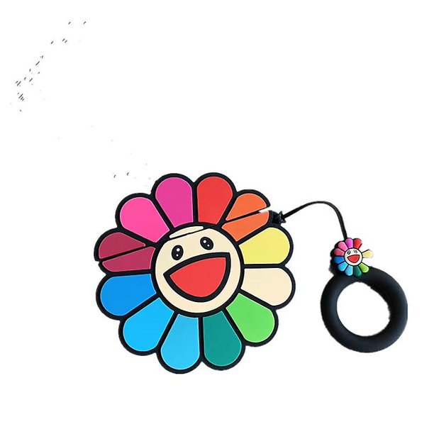 Funda de silicona con diseño de girasol para Airpod Pro, diseño moderno y divertido de dibujos animados para Airpods, carcasa divertida y elegante con estilo kawaii para niñas y mujeres