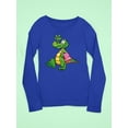 thumbnail image 3 of Crocodile With Towel Long Sleeve Toddler -Image by Shutterstock,  5 Toddler, 3 of 4