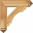 thumbnail image 2 of Ekena Millwork 4"W x 20"D x 24"H Olympic Craftsman Rough Sawn Bracket, Western Red Cedar, 2 of 4