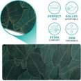 thumbnail image 3 of Tropical Leaves Extended Mouse Pad, XL Gaming Mouse Pads, Large Big Mousepad Laptop Computer Keyboard Mat Desk Pad with Non-Slip Base Stitched Edge for Gaming Office, 31.5x11.8 Inch, 3 of 5