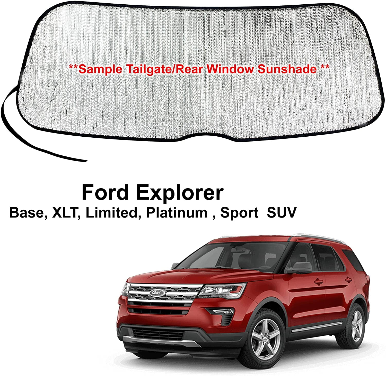 Tailgate Sunshade for 20112019 Ford Explorer SUV