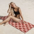 thumbnail image 4 of Zufioo Basset hound dog with paw Print Silver Fox Fleece Beach Towel 27.5x55in, Super Absorbent Bath Towel, Suitable for Adult Beach, Swimming Pool and Home Use-One Size, 4 of 6