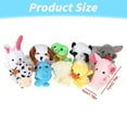 thumbnail image 3 of 10PCS Animal Finger Puppets Cloth Set Monkey Frog Panda Hippo Duck Cow Elephant Rabbit Dog Bear Soft Hand Puppets,Fabric Finger Puppets,Animal Hand Toys,Yellow,10Pcs, 3 of 7