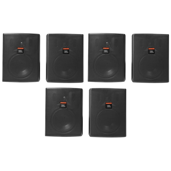 (6) JBL Pro CONTROL 25AV 5.25" 60 Watt 70v Indoor/Outdoor Commercial Speakers