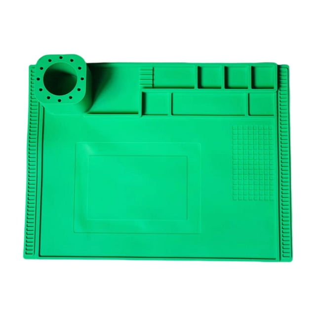 Almohadilla de soldadura DYNWAVEMX para reparación de dispositivos electrónicos 400 mm x 300 mm Verde