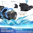 thumbnail image 4 of PRIJESSE 2.0HP In/Above Ground Pool Water Pump Swimming Pool Pump Dual Voltage 120V/220V 1500W, 4 of 8