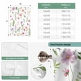 thumbnail image 6 of Pink Spring Floral Tie Up Curtains 45 Inches Long, Kitchen Window Curtains Over Sink, Flowers Elegant Pastoral Leaves Small Window Curtains Shade Balloon Curtains Valances for Bedroom/Cafe 34"x45", 6 of 8