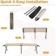 thumbnail image 6 of Heavy Duty Camping Cot, Khaik Foldable Sleeping Cot for Adults, Portable Military Camp Cot with Carry Bag, Sturdy Outdoor Folding Lounge Chair Bed for Camp, Travel, Patio, Office Nap, 6 of 8