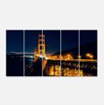 thumbnail image 2 of Golden Gate at Night - Sea Bridge Canvas Art Print, 2 of 3