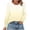 Yellow, variant on Business Casual Tops For Women Sevevn Womens Tops Puff Long Sleeve Shirts Dressy Casual Crew Neck Pleated Summer Fall Work Blouses