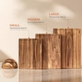 thumbnail image 3 of Tabla de cortar SMIRLY Wood, juego de 3 con soporte de madera de acacia, 3 of 7