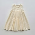thumbnail image 3 of July 4Th Girls Dresses Size 5 and 7 Girls Summer Sleeveless Solid Color Dress Casual for Toddler and Kids, 3 of 4