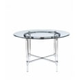 thumbnail image 3 of 48' Striking Round Glass and Acrylic Dining Table, 3 of 3