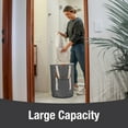 thumbnail image 6 of CleverMade Collapsible Carrying Handles Laundry Baskets, Charcoal, 6 of 6