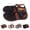 Black, variant on Casual Hollow Closed‑Toe Platform Sandals for Women, Breathable Cage‑Style Faux Leather Adjustable Strap Non‑slip Summer Beach & Shopping Footwear Coffee 36