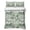 Green, White, Black, variant on Quilts King Size Bedding Set, White Crane Lightweight Quilted Comforter, Pink Chery Blossom Vintage Pine Banches Cloud Soft Reversible Bedspread Coverlet with Pillow Covers for All Season, 96" x 106"