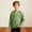 Green B, variant on Boys Long Sleeve Henley Shirt, White Waffle Knit Top for Kids, Soft Casual Thermal Button Shirt Comfortable, Ribbed Cuffs,Size 9 T