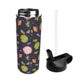 thumbnail image 2 of Disketp Frog And Flowers 18oz Sports Insulated Kettle With Straw Insulated Water Bottle For Running Hiking Cycling Climbing Man'S Womens Sports Water Bottle, 2 of 8
