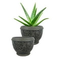 thumbnail image 2 of Southern Patio CRM-047063 8 in. Gracie Planter44; Deep Gray, 2 of 5