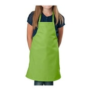 Pack of 6 - Lime Green Kids Apron, Small Bib