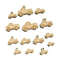 thumbnail image 1 of Cute Truck Wood Mini Charms Shapes DIY Craft Jewelry - No Hole - 16mm (22pcs), 1 of 7