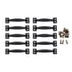 thumbnail image 2 of Manijas clásicas de arco para puertas portátiles, para muebles de puerta y comedor. Negro, 2 of 9