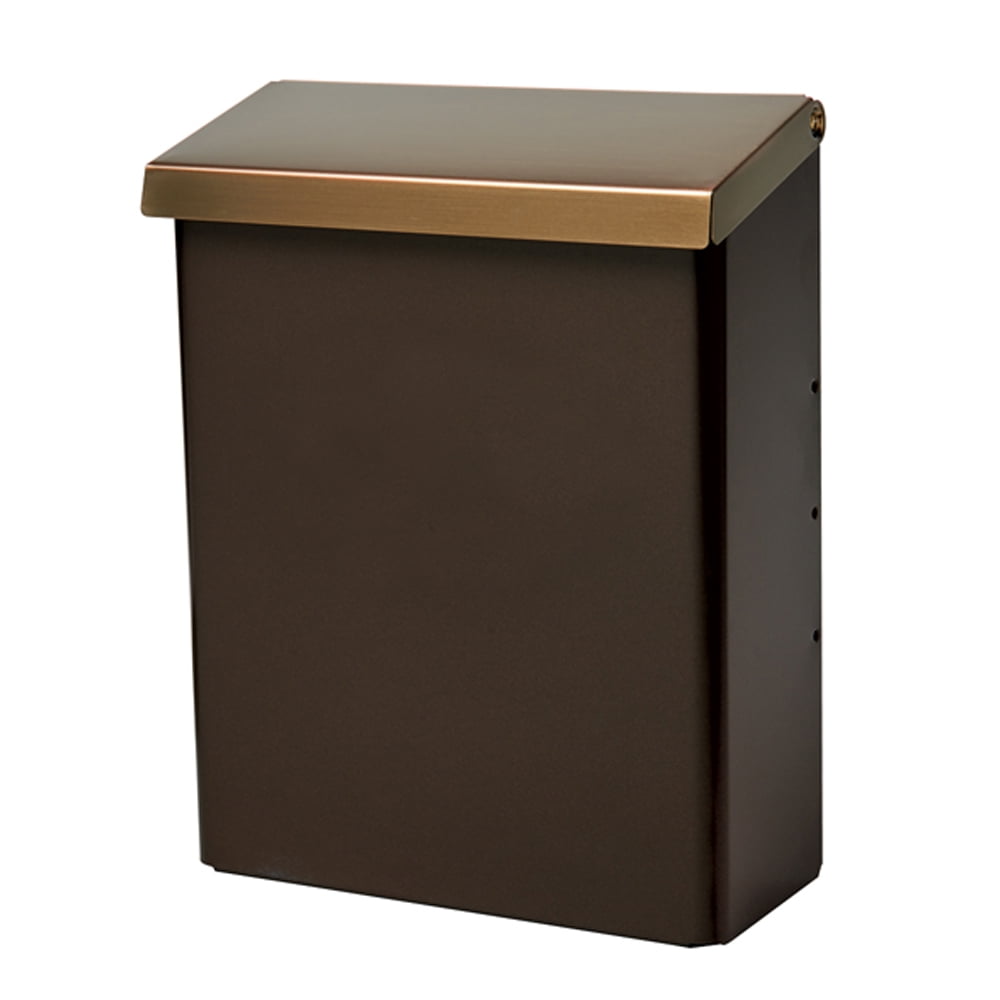 Gibraltar Mailboxes Designer Medium, Vertical, Wall Mount, Locking Mailbox, Venetian Bronze, DMVKGV04
