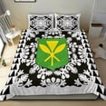 thumbnail image 2 of Hawaii Juego de Cama Kanaka Maoli No.2 Blanco Estilo Lt6, 2 of 6