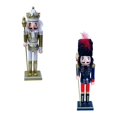 thumbnail image 1 of 2pcs Adorno de Navidad Cascanueces Estatuilla Diseño de escena Accesorios Favores de fiesta Estatua tradicional coleccionable para escritorio de fiesta temática Estilo C Macarena Figurita de Cascanueces, 1 of 8