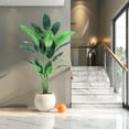 thumbnail image 2 of Artificial Bird of Paradise Plant,Indoor Outdoor Modern Decor Low-Maintenance Faux Tropical Tree,Easy Assembly,Greenery for Home or Office, Ideal Housewarming Gift, 2 of 5
