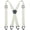 Beige, variant on KAMBERFT Black Hidden Suspenders for Men, Heavy Duty X-Back with 1.5 inch Wide Elastic Straps and 4 Snap Loops
