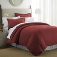 thumbnail image 4 of Burgundy 3 Piece Duvet Cover Set King/California King, by Simply Soft, 4 of 6