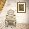 thumbnail image 3 of Hakimipour, Tiffany 20x24 Gold Ornate Wood Framed with Double Matting Museum Art Print Titled - Leaf Scroll II, 3 of 4